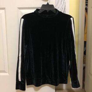 Velour Mock Turtleneck